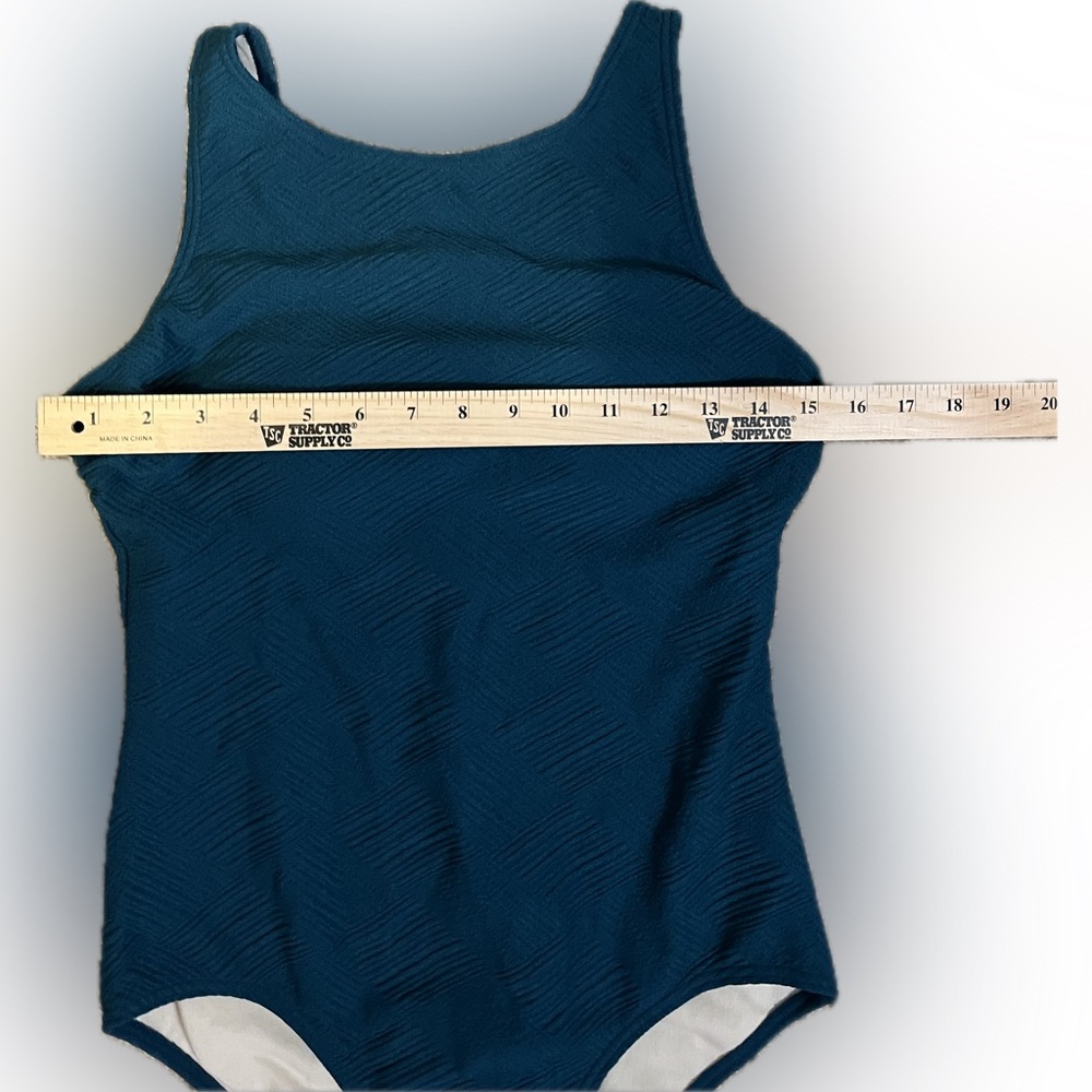 Aquamore Chlorine Resistant Deep Ocean High Neck One-Piece size 8 - Picture 7 of 16